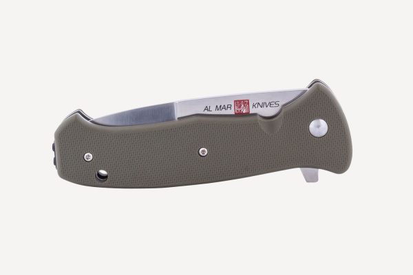 Нож складной AL MAR S.E.R.E. 2020 G 3,6" Combo (OD Green G10; клинок: сталь D2)